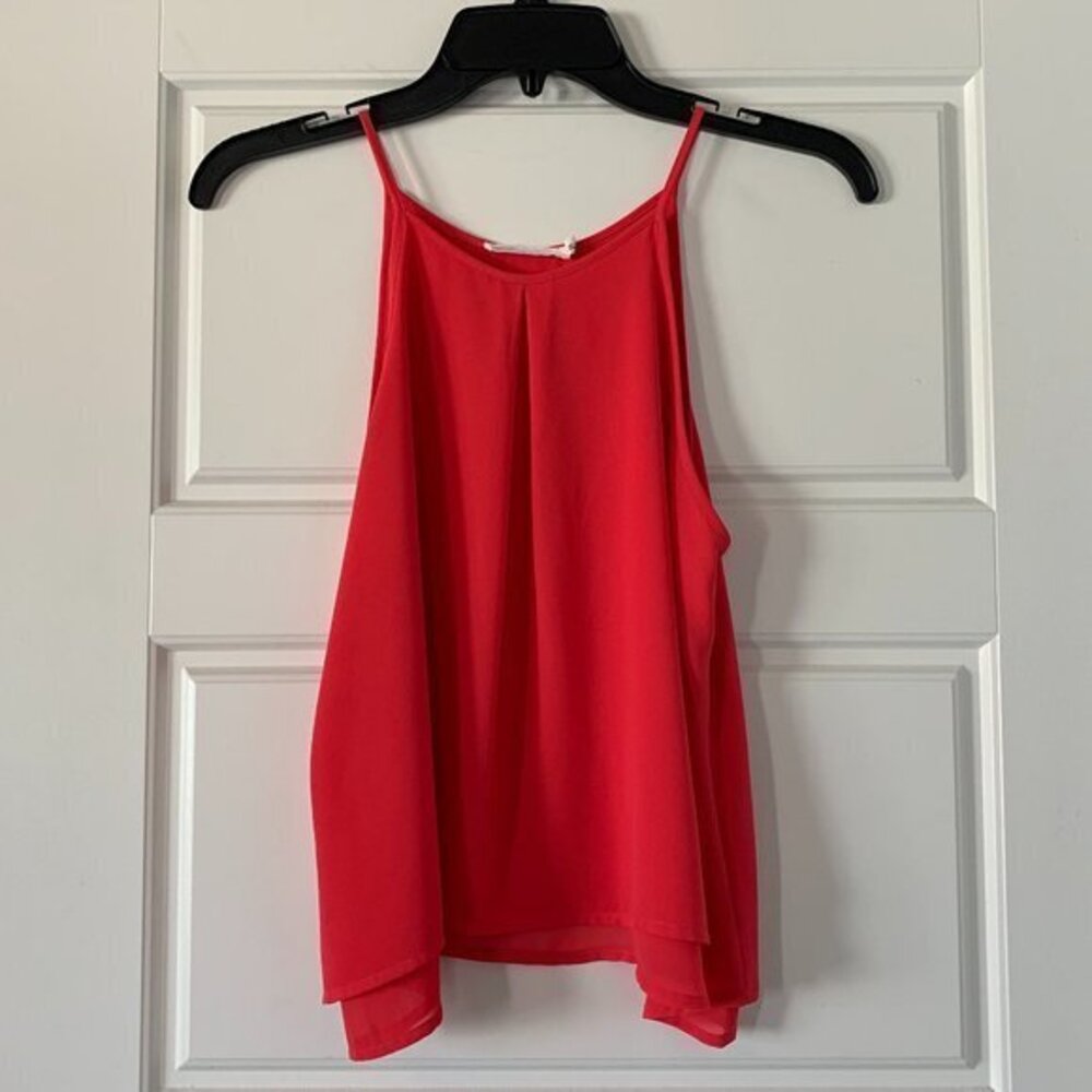 Lush Coral  Sleeveless Flowy Tank Top